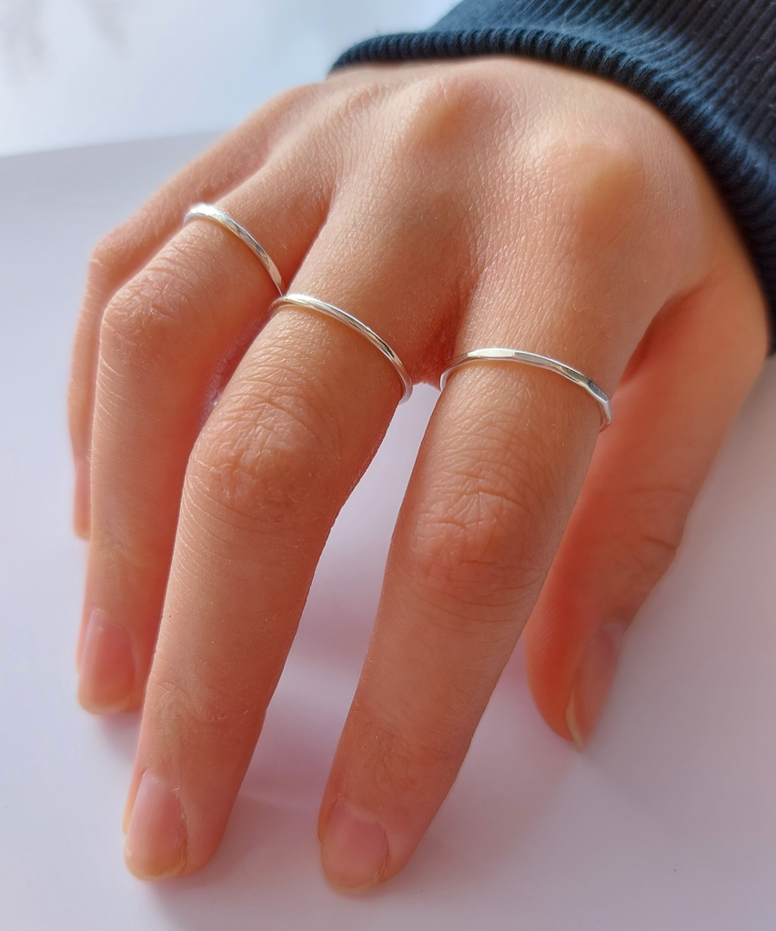Sitare Pure Sterling Silver Thin Plain Challa Handmade Ring Size 25 :  Amazon.in: Fashion